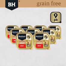 Black Hawk - Wet Food Tray - Adult Dog - GRAIN FREE - Beef - 9 X 100gm