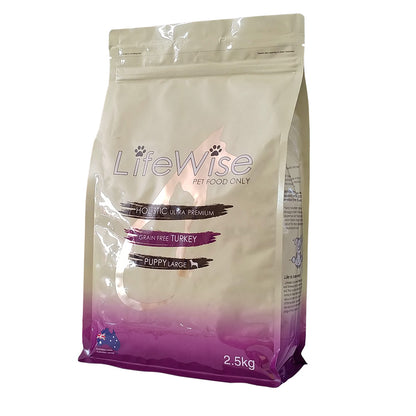 LifeWise – Puppy Stage 3 – GRAIN FREE – Turkey – Large Bites