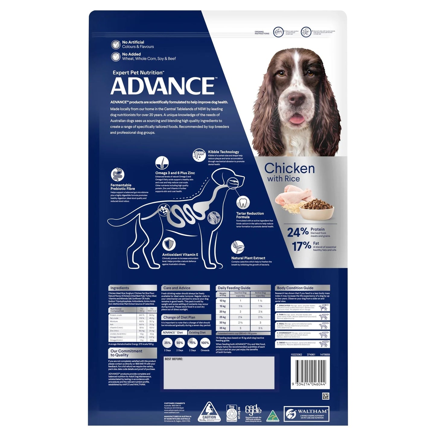 Advance - Adult Dog - Medium Breed - Triple Action Dental Care - 13kg