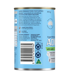 Advance - Wet Food Tins - Puppy - Lamb & Rice - 12 X 410g