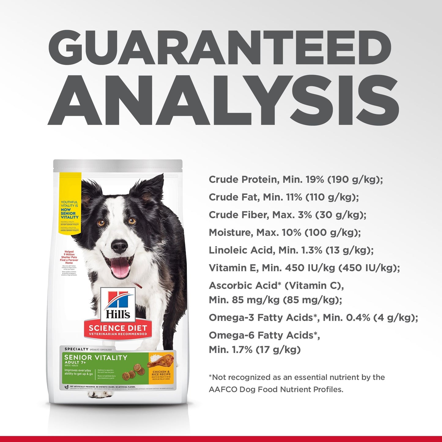 Hill's - Science Diet - Adult Dog (7+) - Senior Vitality - 5.67kg