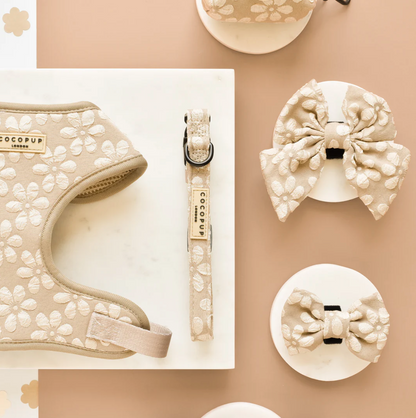 Cocopup London – LUXE Dog Collar – Mocha Flower