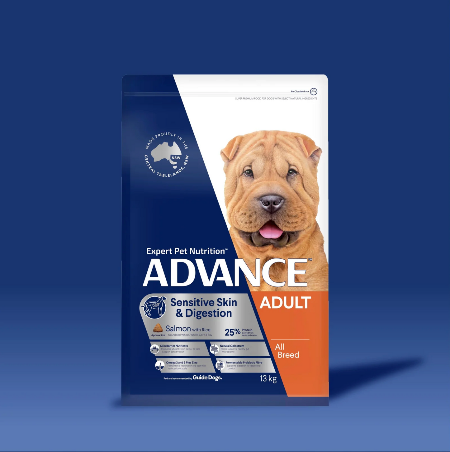 Advance – Adult Dog – All Breed - Sensitive Skin & Digestion - 13kg