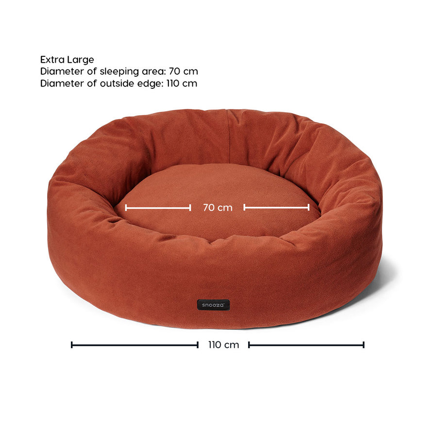 Snooza – Self-Warming Polar Fleece Cuddler – Rust