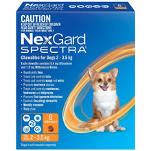 NexGard SPECTRA - Chewables for Dogs 2 - 3.5kg (ORANGE)