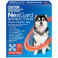 NexGard SPECTRA - Chewables for Dogs 30.1 - 60kg (RED)