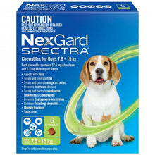 NexGard SPECTRA - Chewables for Dogs 7.6 - 15kg (GREEN)