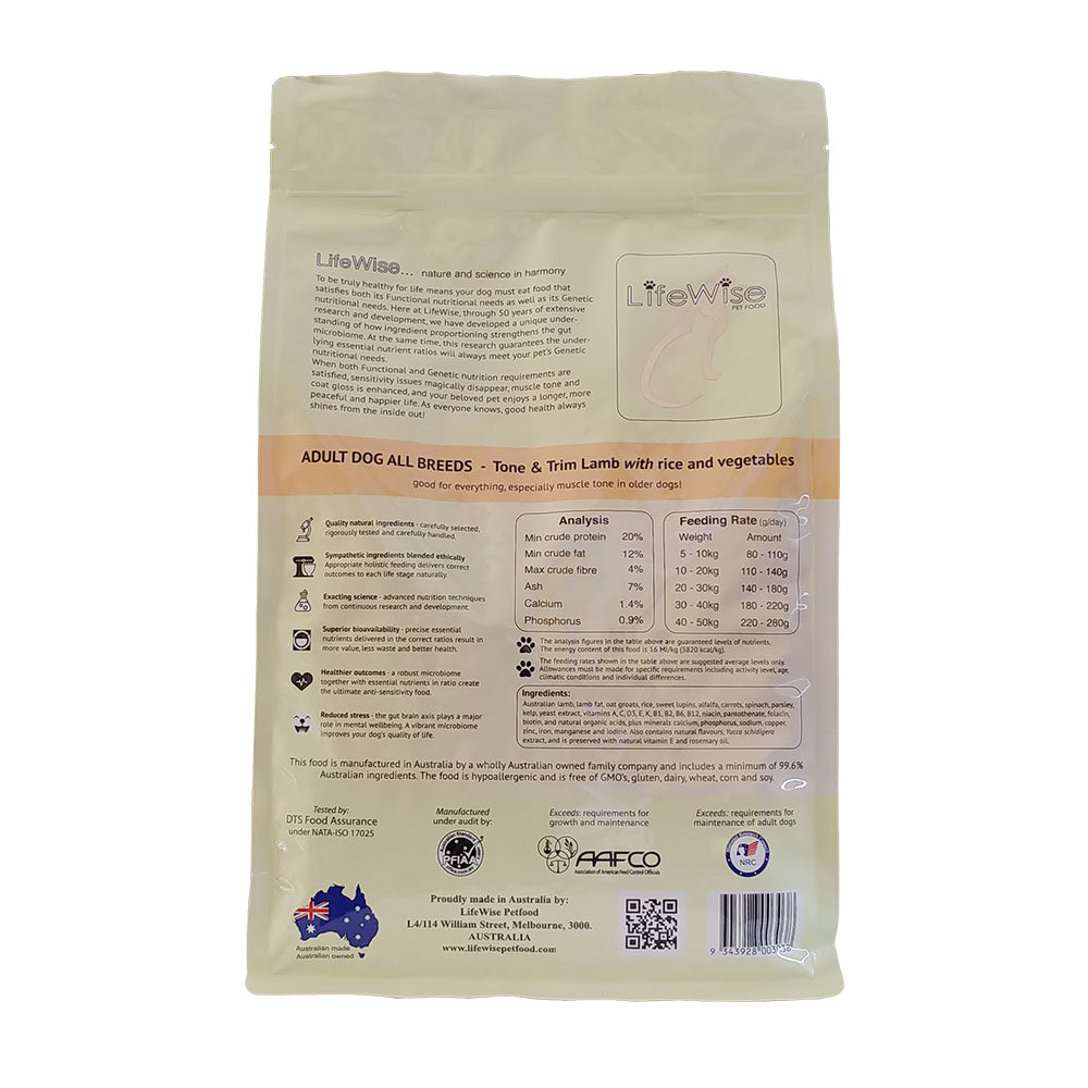 LifeWise – Adult Dog – Tone & Trim Lamb