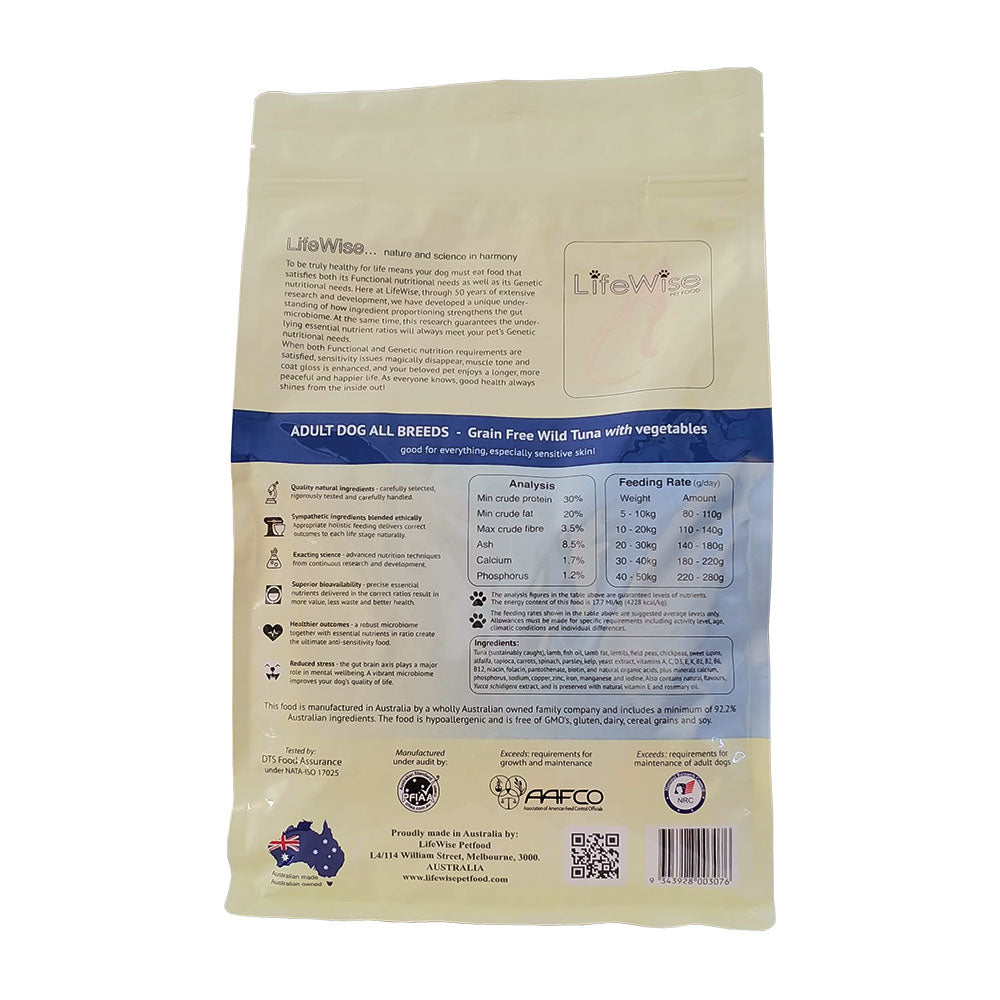 LifeWise – Adult Dog – GRAIN FREE – Wild Tuna