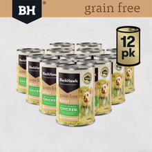 Black Hawk - Wet Food Tins - Adult Dog - GRAIN FREE - Chicken - 12 X 400gms