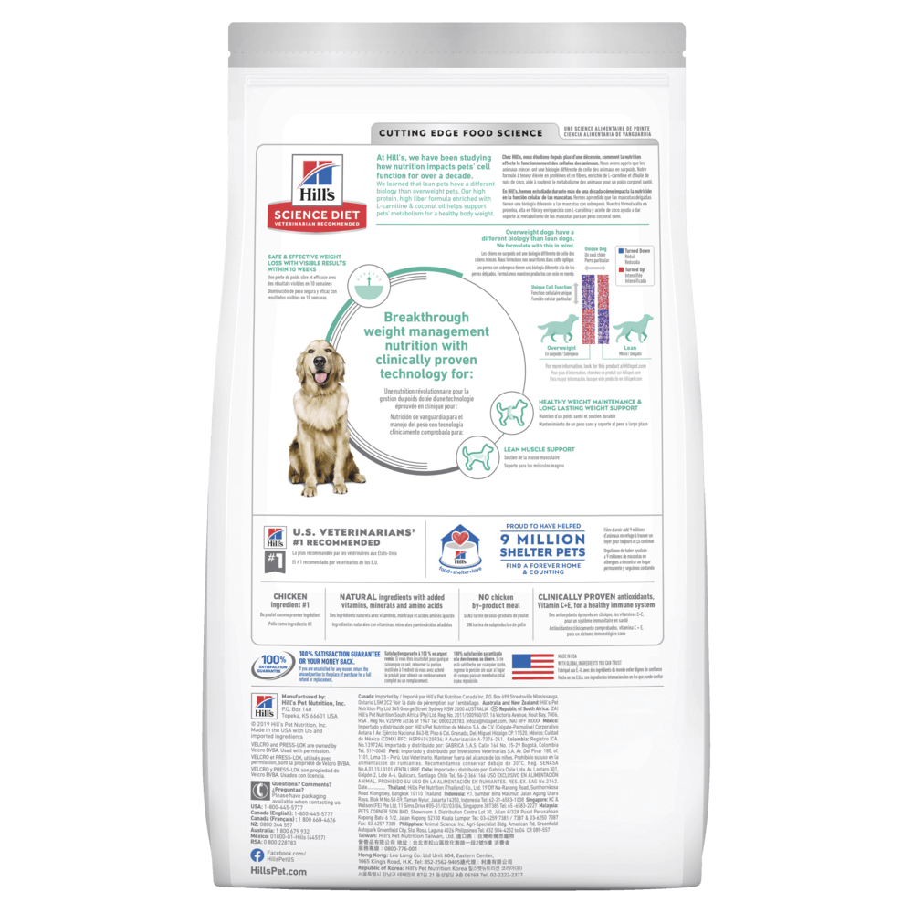 Hill’s – Science Diet – Adult Dog – Perfect Weight