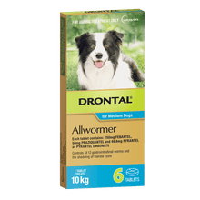 Drontal - Allwormer - Medium Dogs - 6 Tablets