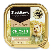 Black Hawk - Wet Food Tray - Adult Dog - GRAIN FREE - Chicken - 9 X 100gm