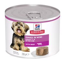 Hill's - Science Diet - Wet Food Tins - Adult Dog - Small & Mini - Beef - 12 x 200g