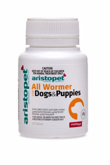 Aristopet - All Wormer for Dogs & Puppies - 50 Tablets